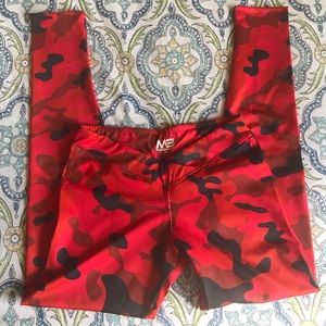 MiniBeast Red Camo Leggings